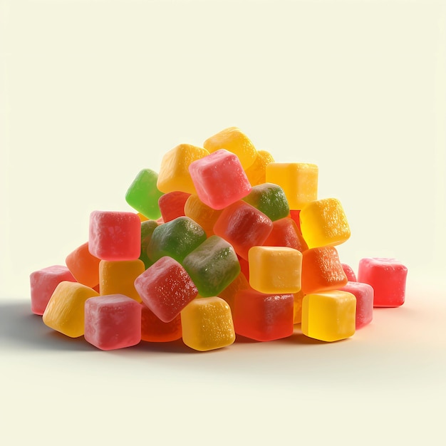 La felicità ricoperta di zucchero si indulge nella magia della gelatina dolce