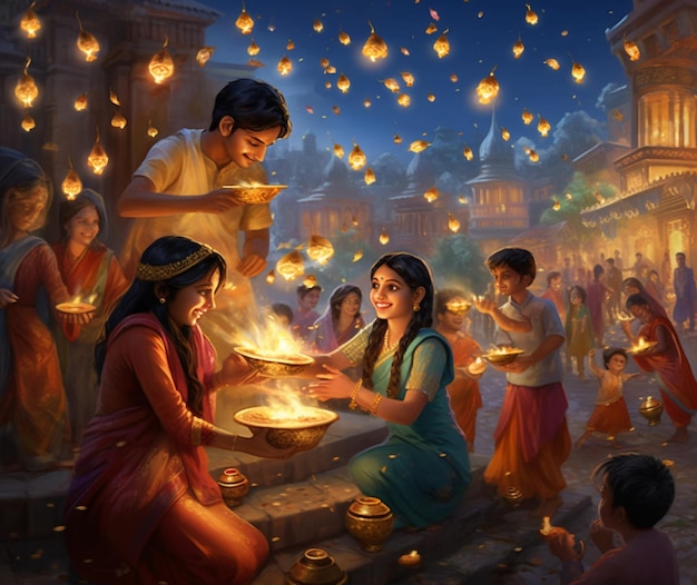 La festa delle luci Diwali