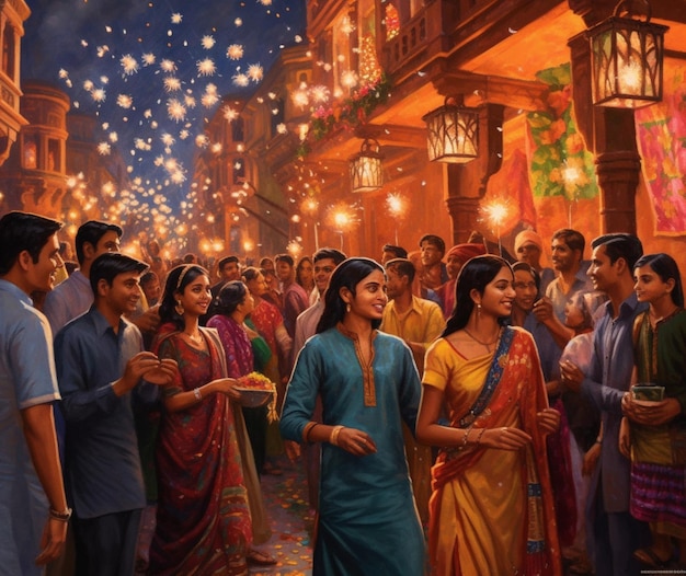 La festa delle luci Diwali