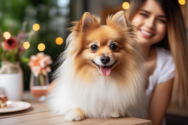 La festa di compleanno del cane è divertente IA generativa