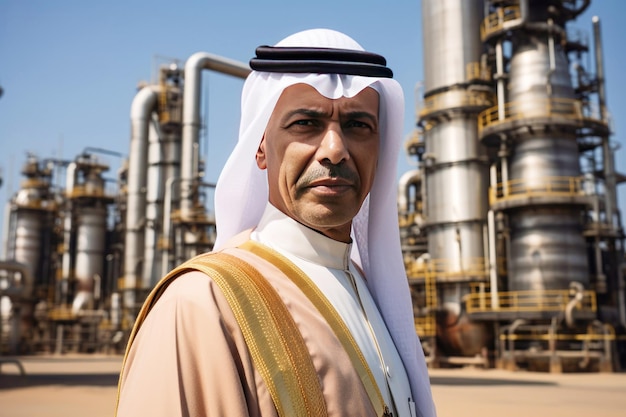 La fiducia dello sceicco arabo nell'industria petrolifera