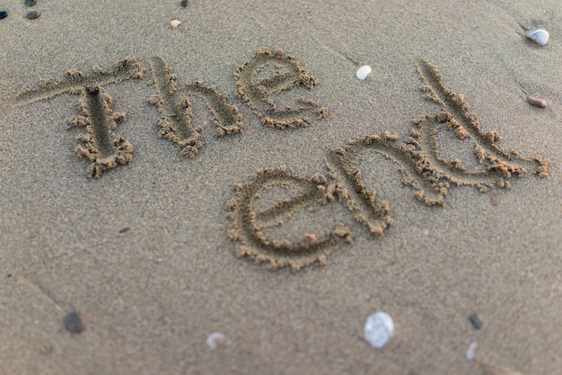 La fine dell&#39;estate nella sabbia