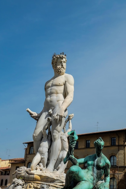 La fontana del Nettuno Firenze aprile 2016