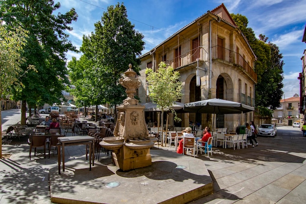 La fontana di Plaza de la Verdura a Pontevedra