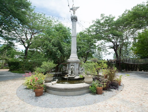 La fontana in giardino