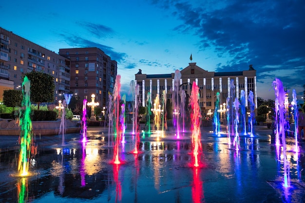 La fontana nella piazza centrale della città di Irpino