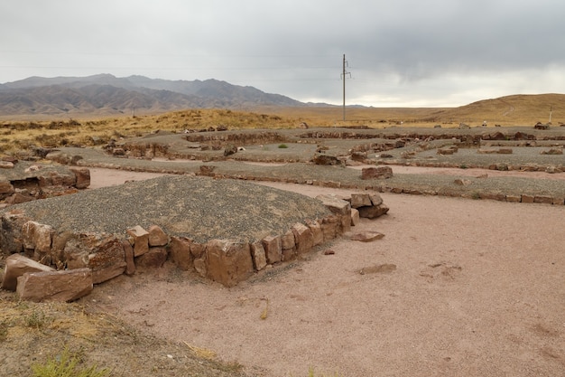 La fortificazione del palazzo di Akyrtas. Kazakistan.