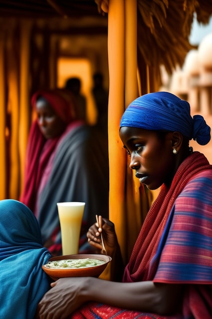 La foto della povertà dei senzatetto generata da Ai