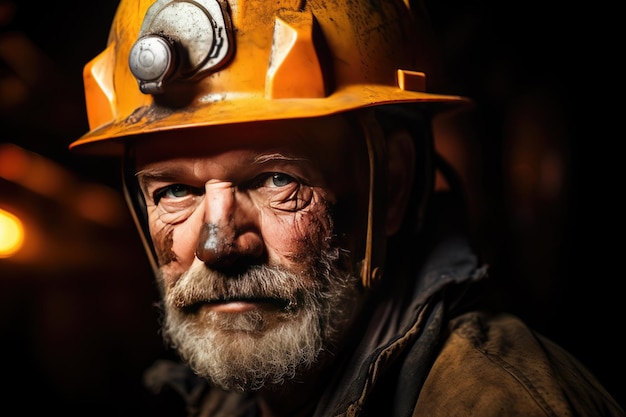 La fotografia cattura l'essenza della professione di minatore
