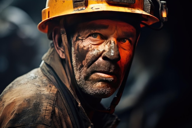 La fotografia cattura l'essenza della professione di minatore