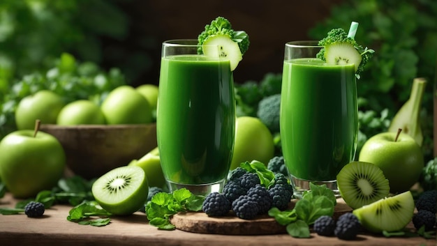 La fusione verde una sinfonia di vitalità e nutrimento