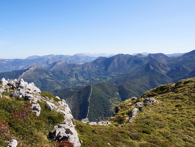 La gamma della montagna nelle Asturie, in Spagna