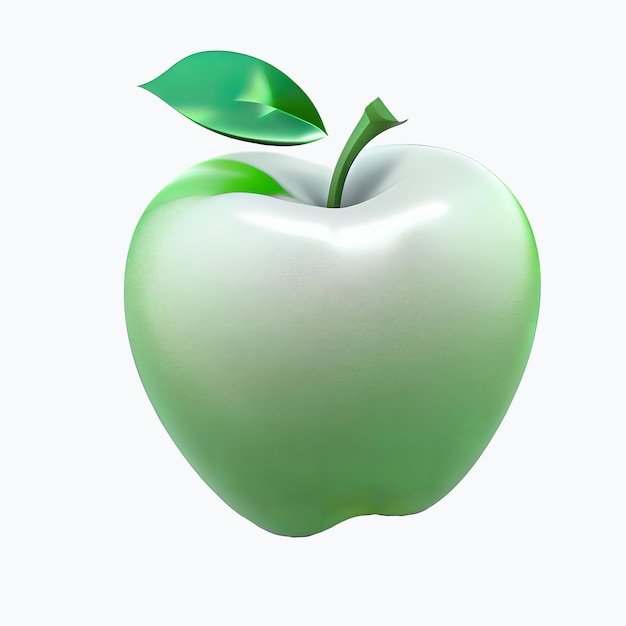 La geometria e le forme fantastiche di Apple 3d sono grigie