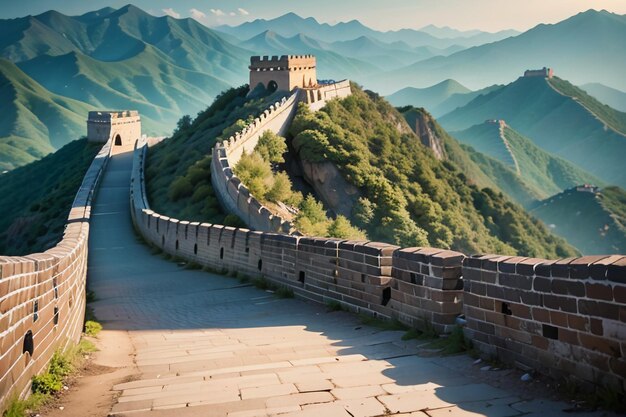La Grande Muraglia cinese, monumento storico, meraviglie del mondo, attrazioni famose, carta da parati antica, sfondo