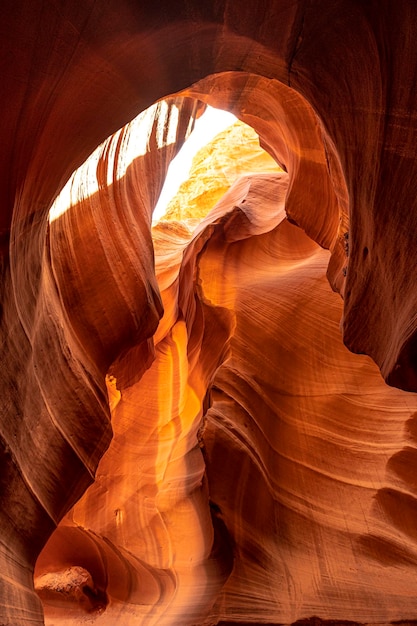 La grotta famosa per le carte da parati delle finestre Upper Antelope nella città di Page Arizona