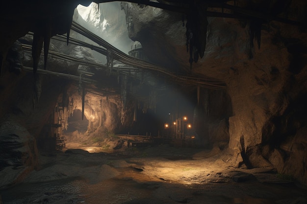 La grotta nel buio