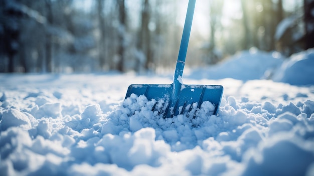 La guida definitiva per l'uso di una pala per la neve blu leggera per l'inverno