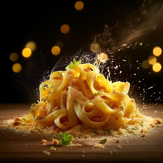 La gustosa pasta fresca e succosa esplode