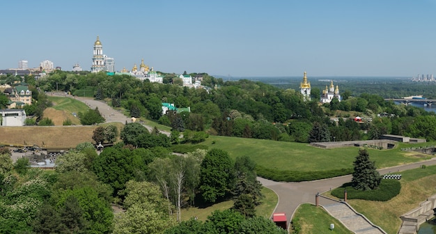 La Kiev-Pechersk Lavra vista dall'alto, Ucraina