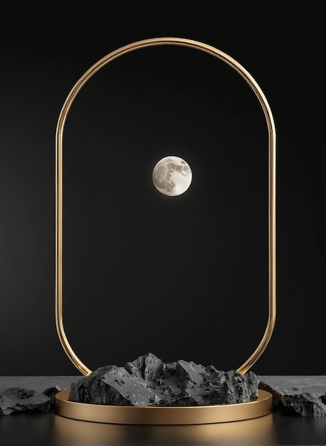 La lampada a luna è un design moderno, minimale ed elegante.