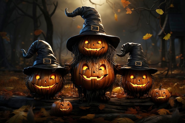 La lanterna spaventosa delle zucche di Halloween