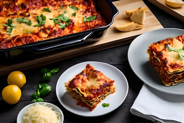 La lasagna è una famosa cucina italiana