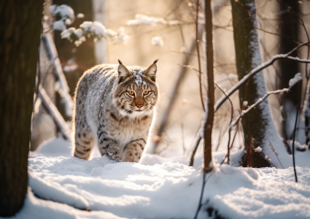 La lince rossa conosciuta anche come la lince rossa