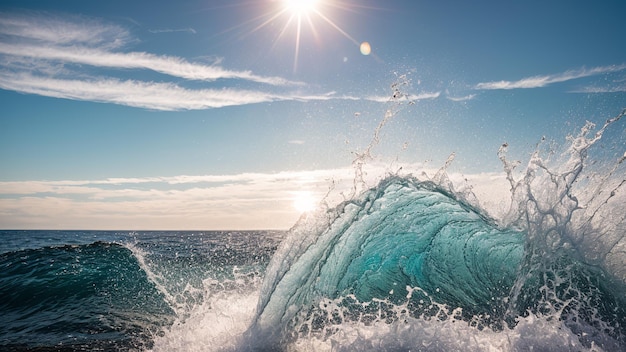 La luce del sole e l'onda