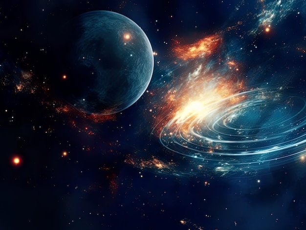 La luce della galassia e dell'universo Le galassie il cielo nello spazio I pianeti e le stelle La bellezza dell'esplorazione spaziale