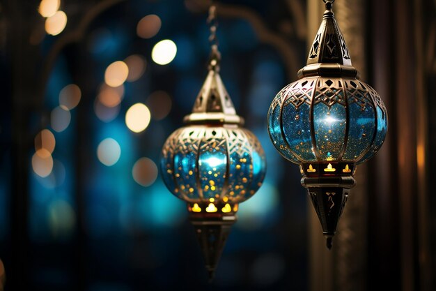 La luce oscillante delle lanterne del Ramadan