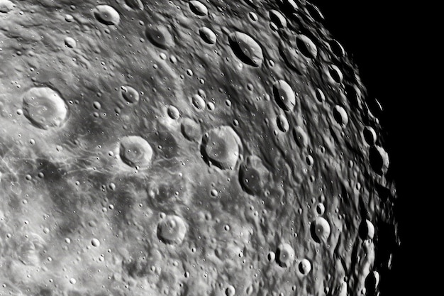 La luna con un'atmosfera da sogno piena di bolle IA generativa