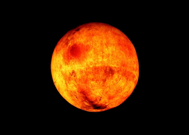 la luna piena è mostrata nel cielo notturno