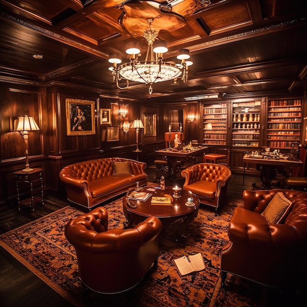 La lussuosa cigar lounge