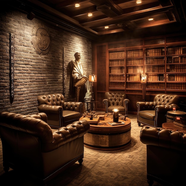 La lussuosa cigar lounge