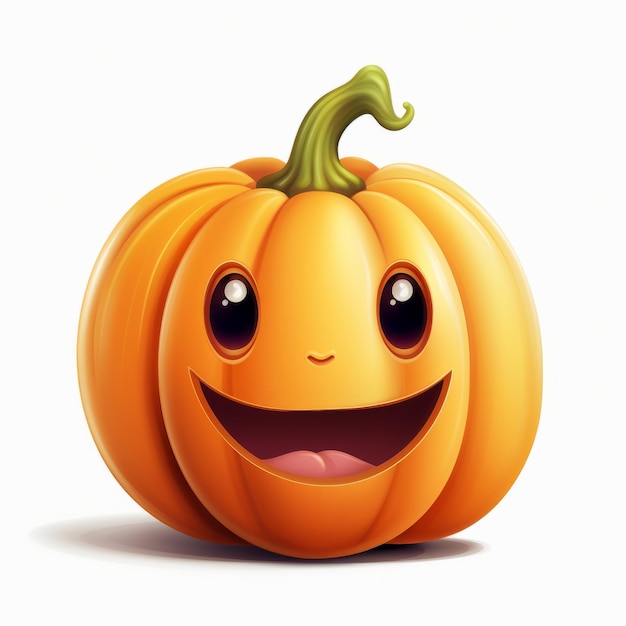 La mascotte dei cartoni animati Happy Pumpkin