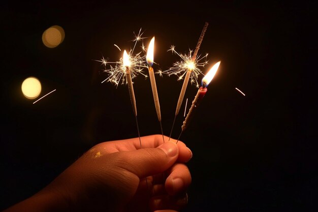 La meraviglia luminosa della scintilla di Diwali