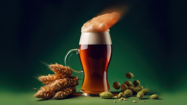 la migliore birra alla spina di sempre con lievito e luppolo verde