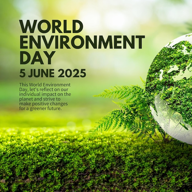 La moderna Giornata Mondiale dell'Ambiente Verde Instagram Post 1