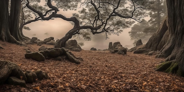 La natura del paesaggio di sfondo