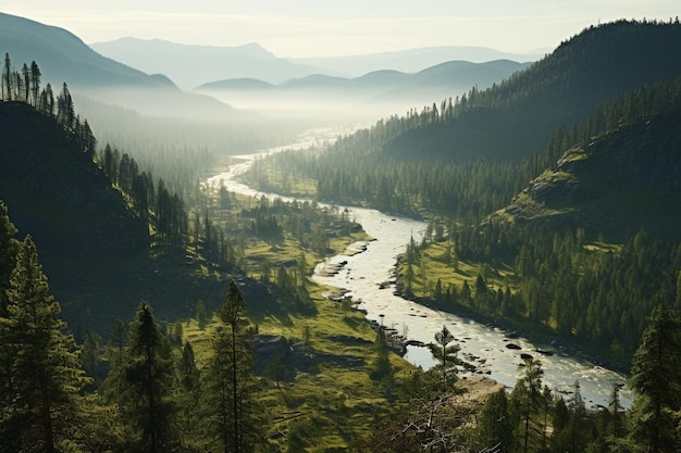 La natura incontaminata di un parco nazionale