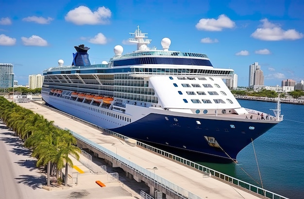 La nave da crociera Celebrity Infinity ha attraccato a Port Everglades Ft Lauderdale Florida Generative AI