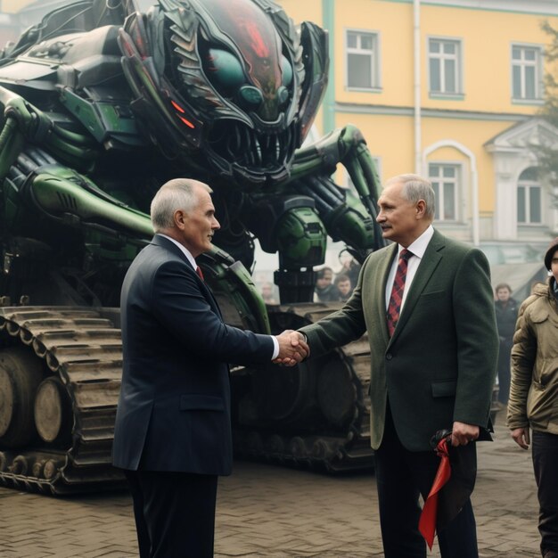 La nave spaziale aliena atterra a Minsk Luke39s Square Ai ha generato arte