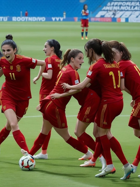 la nazionale spagnola di calcio femminile