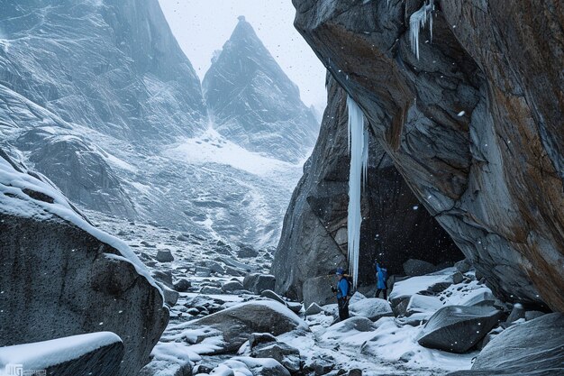 La neve della Grazia Glaciale cade