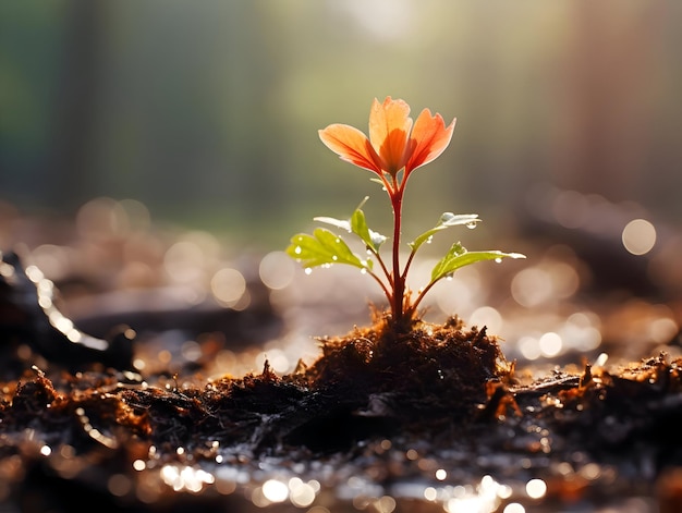 La nuova vita inizia a fiorire Stagione primaverile Alta risoluzione