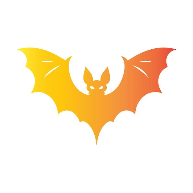 la parola pipistrello è gialla e arancione