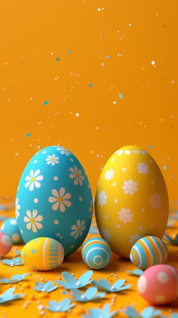 La perfezione pastel con le uova di Pasqua colorate Il morbido e delicato complementa le tonalità vibranti delle uova creando una scena stravagante e incantevole Pasqua Sfondio Feste di Pasqua AI generativa