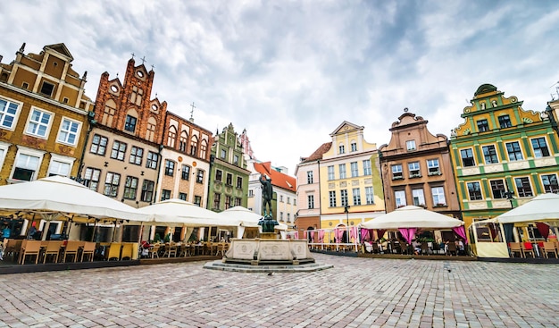 La piazza centrale di Poznan