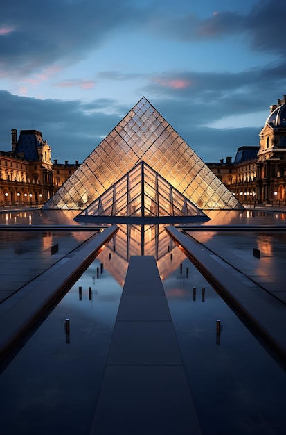 La Piramide del Louvre Parigi Francia