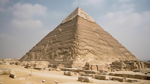 La piramide di Giza è la più grande delle tre piramidi.